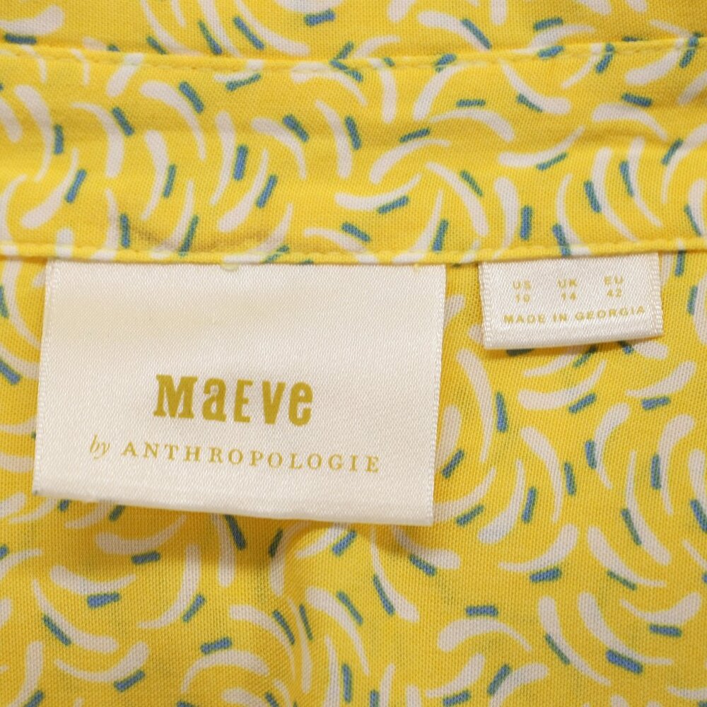 MAEVE ANTHROPOLOGIE Blithe Button Down Blouse Tie… - image 6